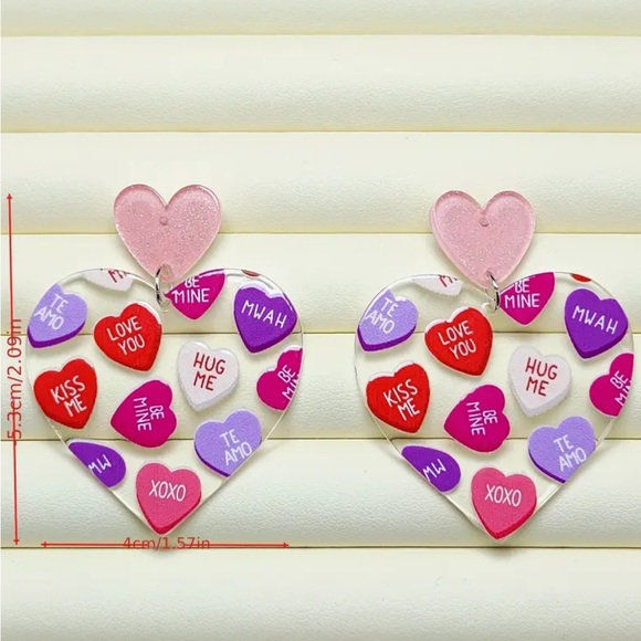 🎄3 for $23🎄 Be Mine Heart Earrings - Picture 3 of 3